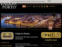 Tablet Screenshot of fadoinporto.com